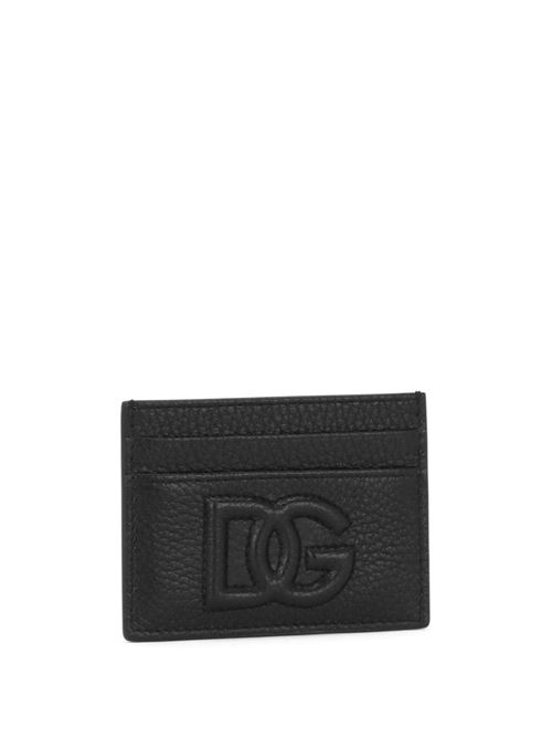 Embossed-logo leather cardholder Dolce & Gabbana | BP0330AT48980999